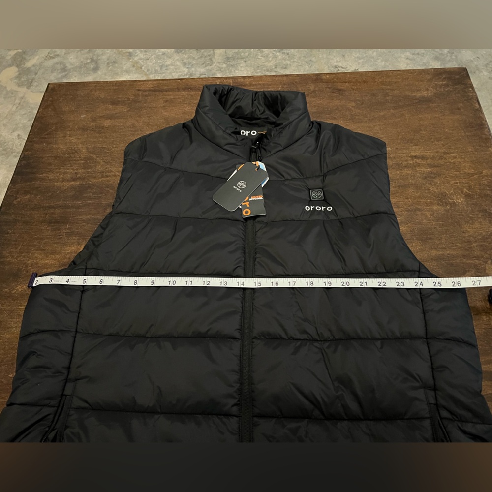 ORORO MEN'S CLASSIC HEATED VEST - BLACK (Apparel Only) - Picture 5 of 5